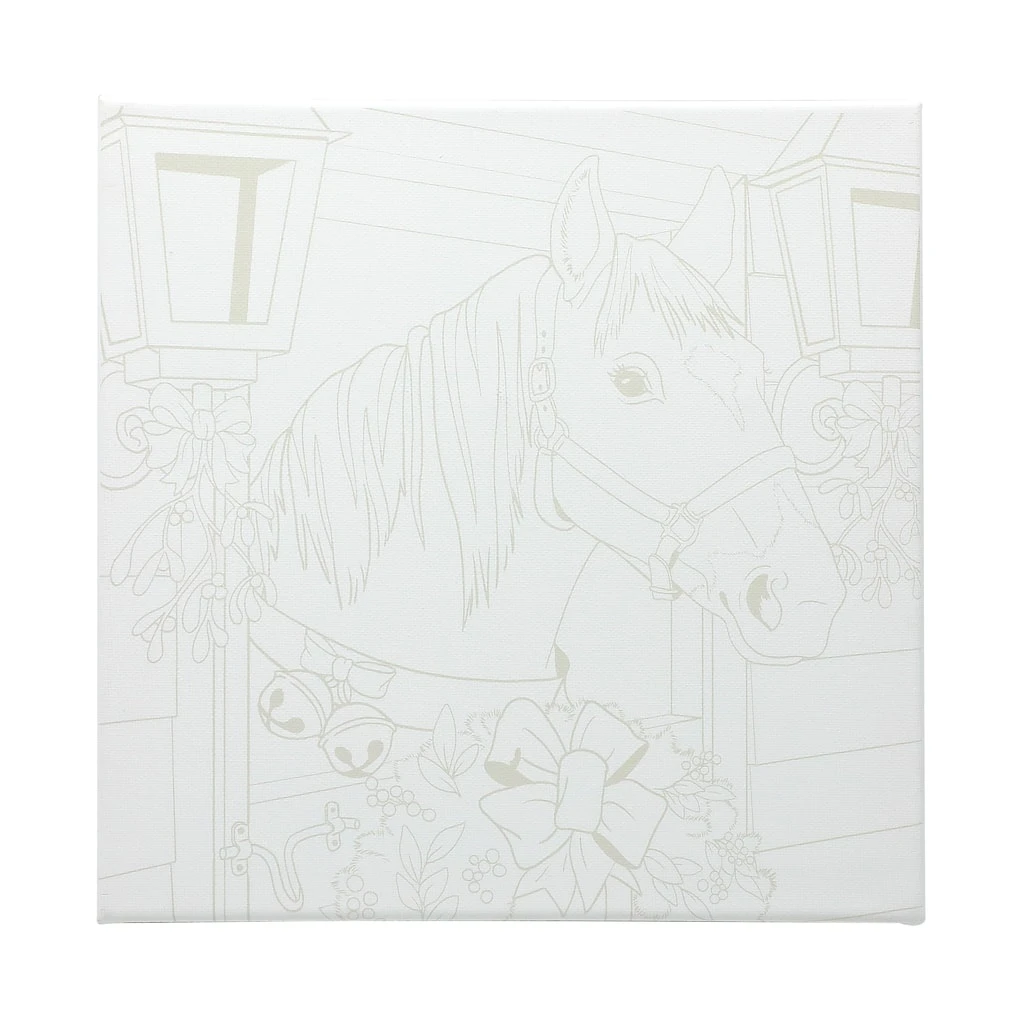 Outlet ❤️ Holiday Horse Canvas Painting Kit by Artist's Loft™ Necessities™ by Artists Loft ⭐ - Image 3