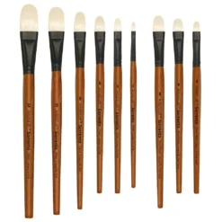 Top 10 ⌛ 12 Pack: Sorrento Oil Short Handle Short Filbert Brush by Artist's Loft™ by Artists Loft 🥰