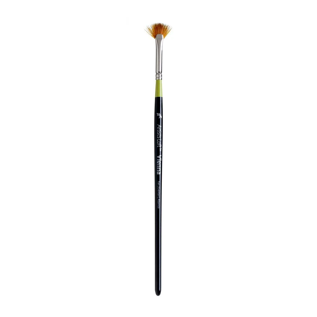 Hot Sale ⌛ 12 Pack: Vienna Golden Taklon Fan Brush by Artist's Loft™ by Artists Loft 🥰 - Image 4