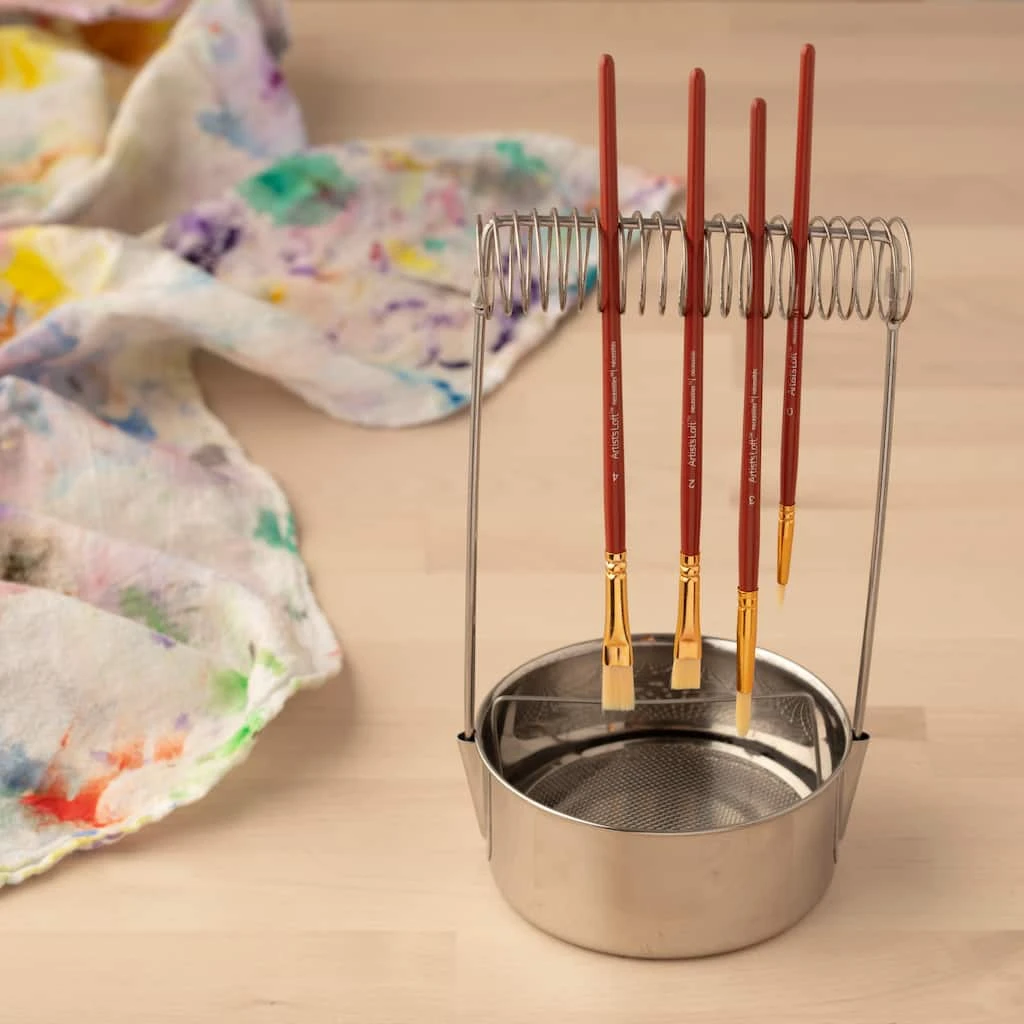 Brand new 🌟 12 Pack: Brush Washer with Drying Rack by Artist's Loft™ by Artists Loft 👏 - Image 3