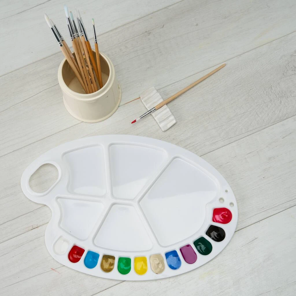Best reviews of 🔔 12 Pack: 17 Well Oval Artist Palette by Artist's Loft™ by Artists Loft ✔️ - Image 3