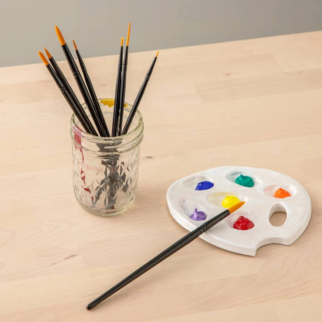 Top 10 😉 12 Packs: 8 ct. (96 total) Necessities™ Golden Synthetic Acrylic Round Variety Brush Set by Artist's Loft™ by Artists Loft ⌛ - Image 2