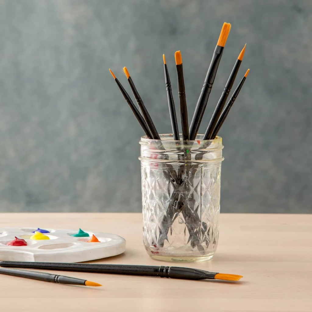 Outlet ๐ 12 Packs: 10 ct. (120 total) Necessities™ Golden Synthetic Acrylic Brush Set by Artist's Loft™ by Artists Loft โ๏ธ - Image 2