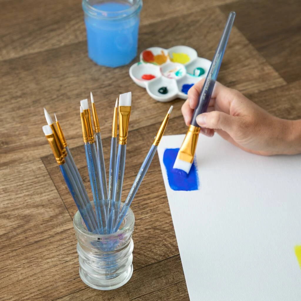 Top 10 🧨 12 Packs: 10 ct. (120 total) Necessities™ White Synthetic Acrylic Variety Brush Set by Artist's Loft™ by Artists Loft ✨ - Image 2