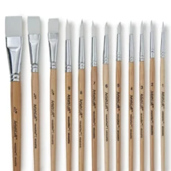 Best reviews of ๐ฅฐ 12 Packs: 12 ct. (144 total) Necessities™ White Synthetic Flat & Round Brushes by Artist's Loft® by Artists Loft ๐ฏ