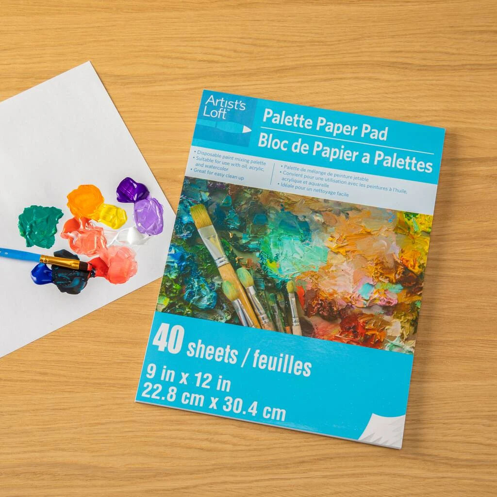 Coupon 😀 12 Pack: Paper Palette Pad by Artist's Loft®, 9" x 12" by Artists Loft 🌟 - Image 2