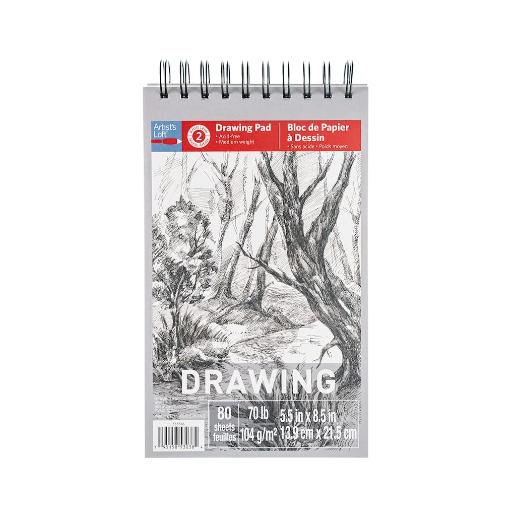 Cheap ❤️ 12 Pack: Drawing Pad by Artist's Loft™, 5.5" x 8.5" by Artists Loft ✨