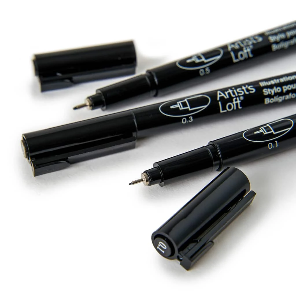 Cheapest 💯 6 Packs: 3 ct. (18 total) Black Illustration Pens by Artists Loft™ ✔️