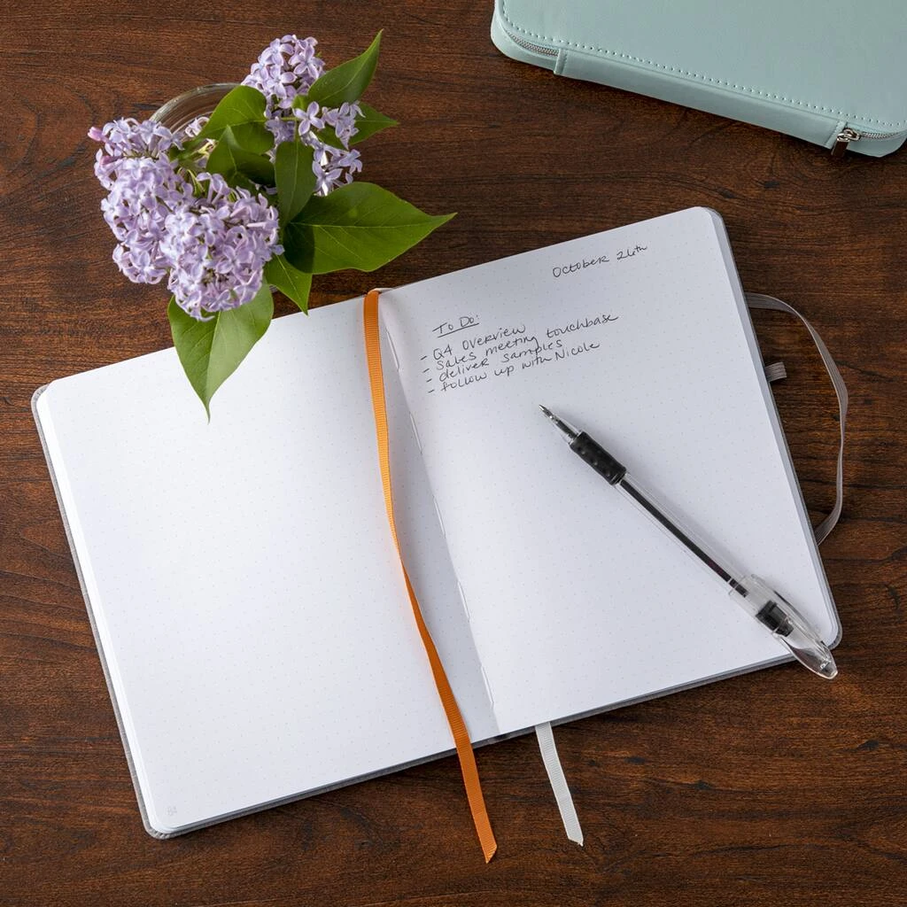 Best deal ๐งจ 12 Pack: Gray Fabric Hardcover Dot Journal by Artist's Loft™, 6" x 8" by Artists Loft โ - Image 2